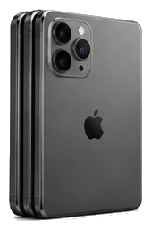 The phone folded closed, seen from the back